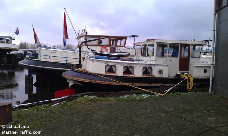 jentje berendina (Pleasure craft) - IMO , MMSI 244670933, Call Sign PA3527 under the flag of Netherlands