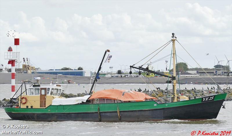 ye25 rival (Fishing vessel) - IMO , MMSI 244740935, Call Sign PG9443 under the flag of Netherlands