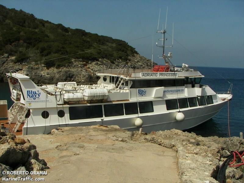 adriatic princess 2 (Passenger ship) - IMO , MMSI 247110700, Call Sign IQOW under the flag of Italy