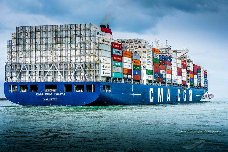 cma cgm tanya (Container Ship) - IMO 9722704, MMSI 249324000, Call Sign 9HA4199 under the flag of Malta