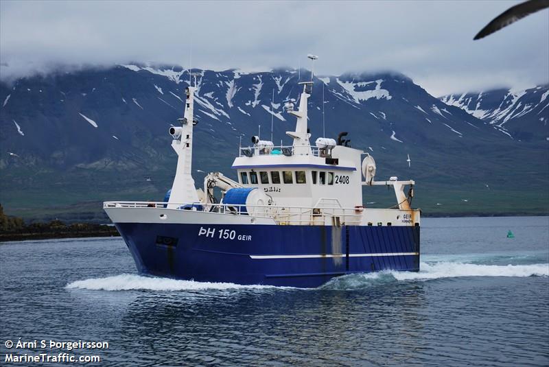 geir th150 (Fishing vessel) - IMO , MMSI 251307110, Call Sign TFJO under the flag of Iceland