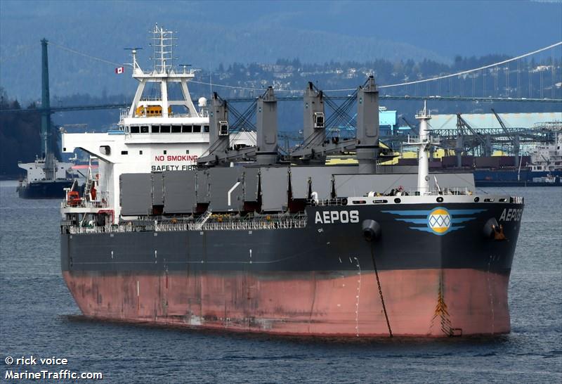 aepos (Bulk Carrier) - IMO 9875642, MMSI 255806371, Call Sign CQEF8 under the flag of Madeira