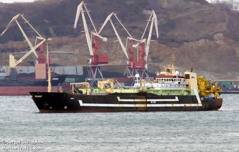 tsaritsa (Fish Factory Ship) - IMO 8707446, MMSI 273426890, Call Sign UBFR7 under the flag of Russia