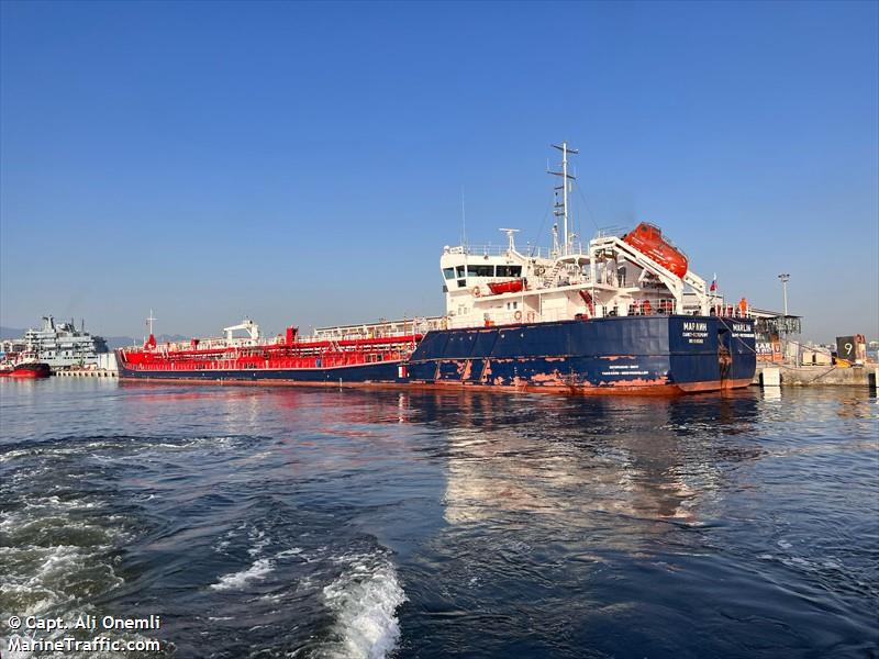 marlin (Chemical/Oil Products Tanker) - IMO 9585912, MMSI 273452590, Call Sign UBXS4 under the flag of Russia