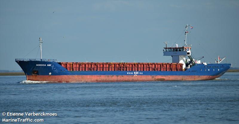 nordica hav (General Cargo Ship) - IMO 8324684, MMSI 304334000, Call Sign V2QT7 under the flag of Antigua & Barbuda