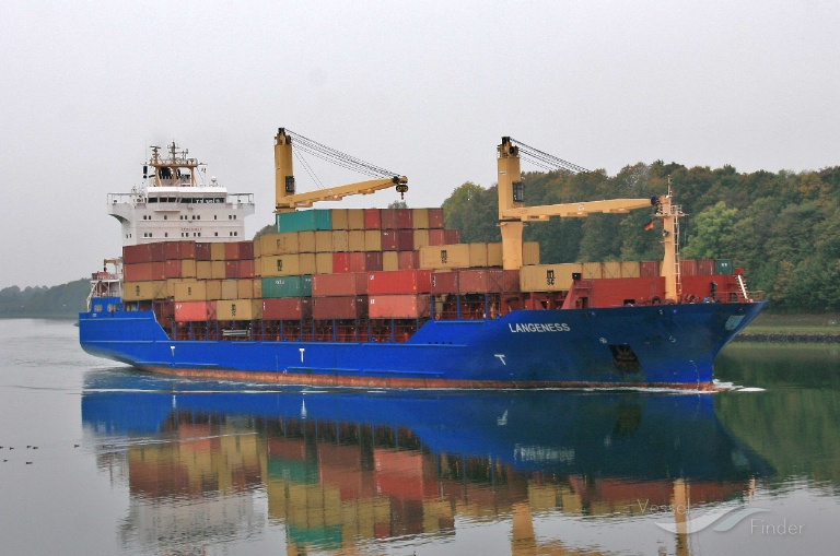 langeness (Container Ship) - IMO 9301134, MMSI 305506000, Call Sign V2EP6 under the flag of Antigua & Barbuda