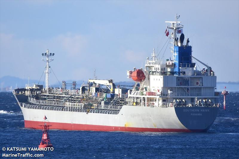 southern hawk (Chemical/Oil Products Tanker) - IMO 9534901, MMSI 357794000, Call Sign 3FXK2 under the flag of Panama