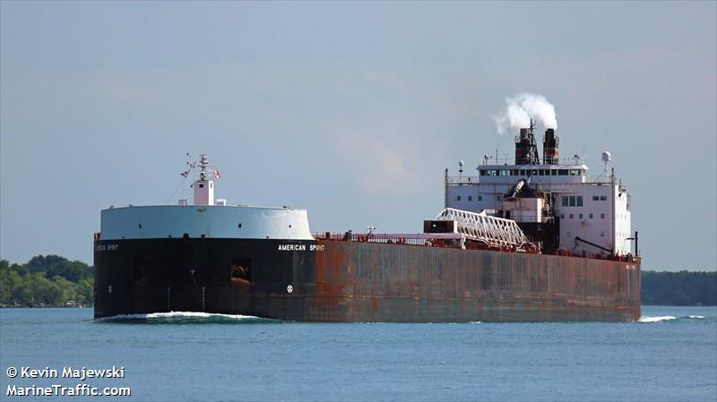 american spirit (Self Discharging Bulk Carrier) - IMO 7423392, MMSI 366930730, Call Sign WCX2417 under the flag of United States (USA)