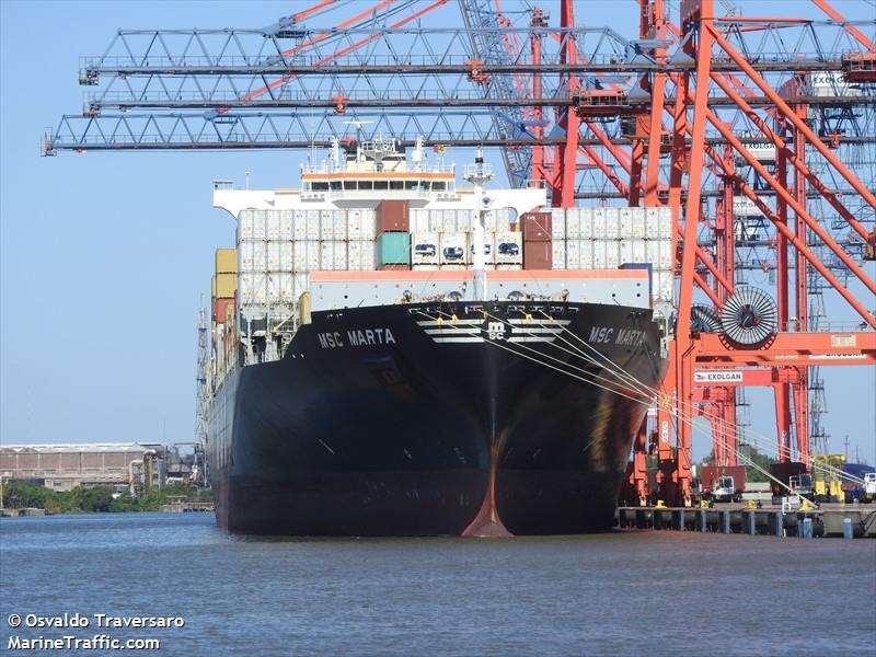 msc marta (Container Ship) - IMO 9295385, MMSI 371474000, Call Sign 3ECV4 under the flag of Panama