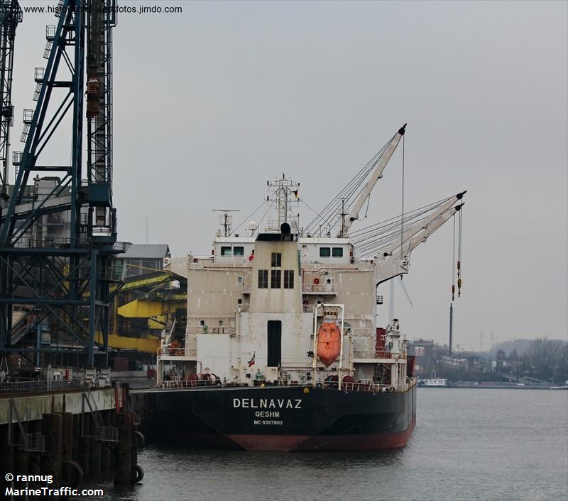 delnavaz (Bulk Carrier) - IMO 9387803, MMSI 422041200, Call Sign EPCB8 under the flag of Iran