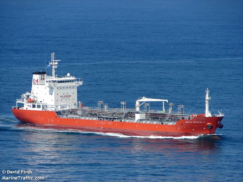 royal crystal 7 (Chemical/Oil Products Tanker) - IMO 9381330, MMSI 538003174, Call Sign V7OW4 under the flag of Marshall Islands