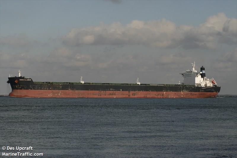 genco claudius (Bulk Carrier) - IMO 9444819, MMSI 538003750, Call Sign V7SY6 under the flag of Marshall Islands