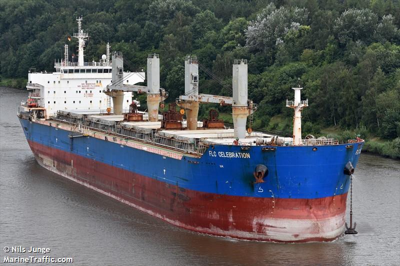 flc celebration (Bulk Carrier) - IMO 9521007, MMSI 538003959, Call Sign V7UJ3 under the flag of Marshall Islands