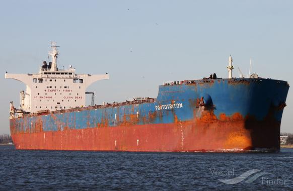 pontotriton (Bulk Carrier) - IMO 9429869, MMSI 538008515, Call Sign V7A2455 under the flag of Marshall Islands