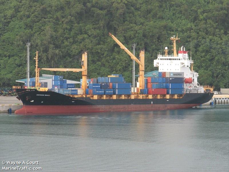 southern moana (Container Ship) - IMO 9359674, MMSI 565730000, Call Sign 9VEY2 under the flag of Singapore