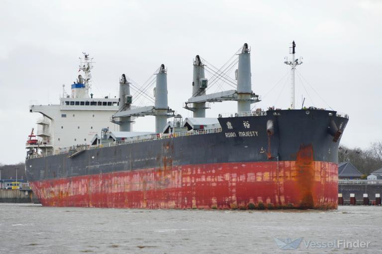 asian majesty (Bulk Carrier) - IMO 9724996, MMSI 566893000, Call Sign 9V3658 under the flag of Singapore