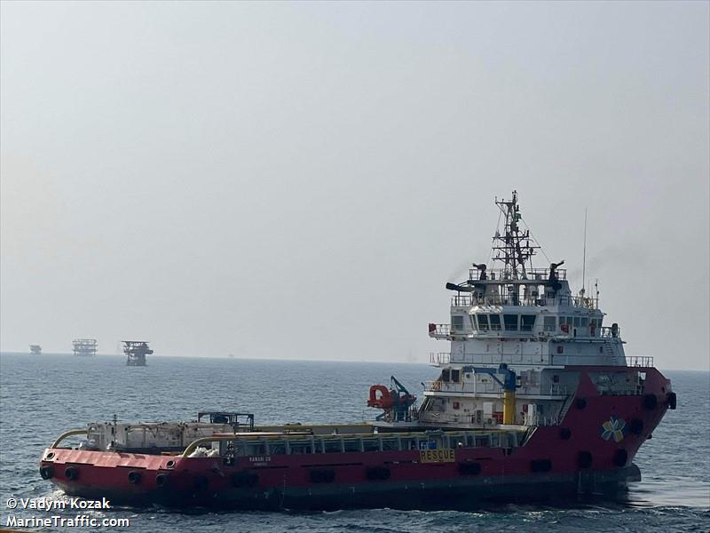 rawabi 26 (Offshore Tug/Supply Ship) - IMO 9680621, MMSI 572683210, Call Sign T2PT4 under the flag of Tuvalu