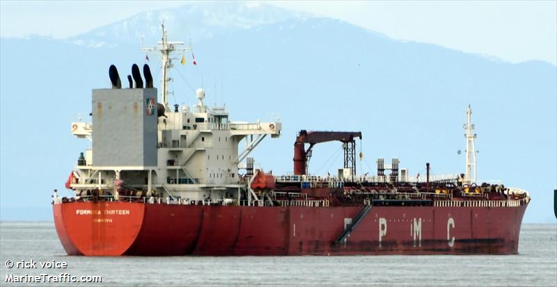 formosa thirteen (Chemical/Oil Products Tanker) - IMO 9272503, MMSI 636012589, Call Sign A8GJ7 under the flag of Liberia