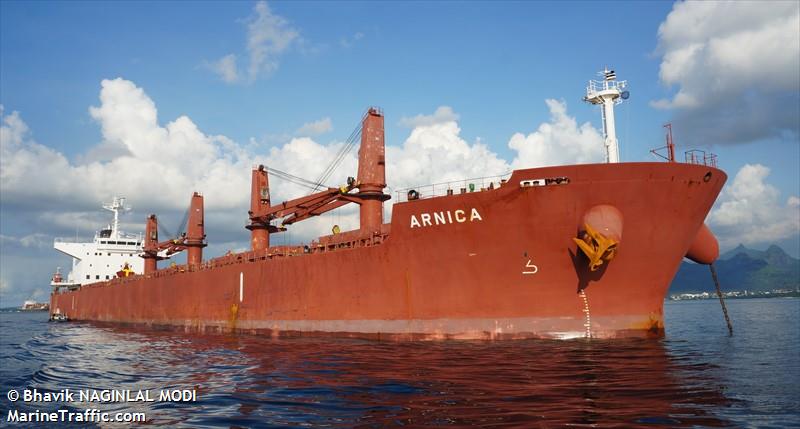 arnica (Bulk Carrier) - IMO 9514418, MMSI 636014802, Call Sign A8WP8 under the flag of Liberia