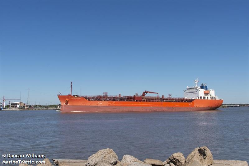 chem barcelona (Chemical/Oil Products Tanker) - IMO 9725835, MMSI 636017335, Call Sign D5KK6 under the flag of Liberia