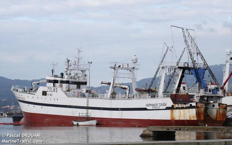 hermanos touza (Fishing Vessel) - IMO 8513297, MMSI 740410000, Call Sign ZDLW3 under the flag of Falkland Islands