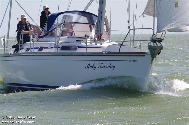 ruby tuesday (Sailing vessel) - IMO , MMSI 211342140, Call Sign DA8358 under the flag of Germany