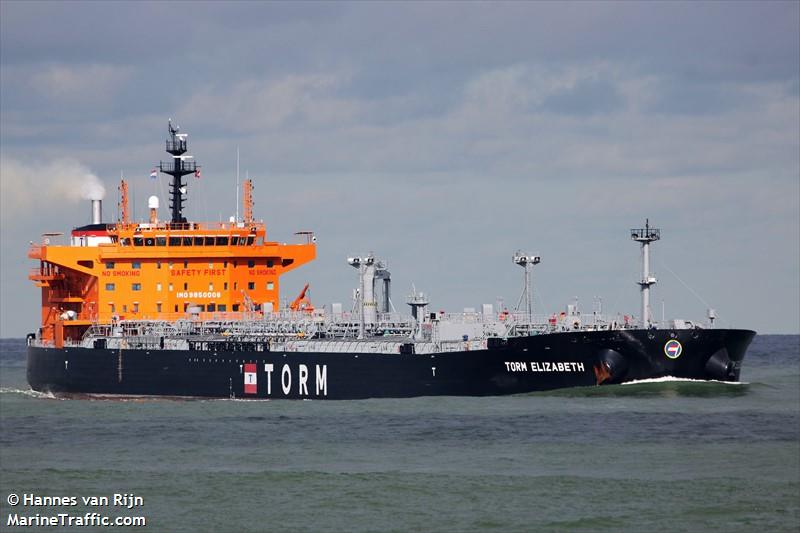 torm elizabeth (Chemical/Oil Products Tanker) - IMO 9850006, MMSI 219295000, Call Sign OXAP2 under the flag of Denmark