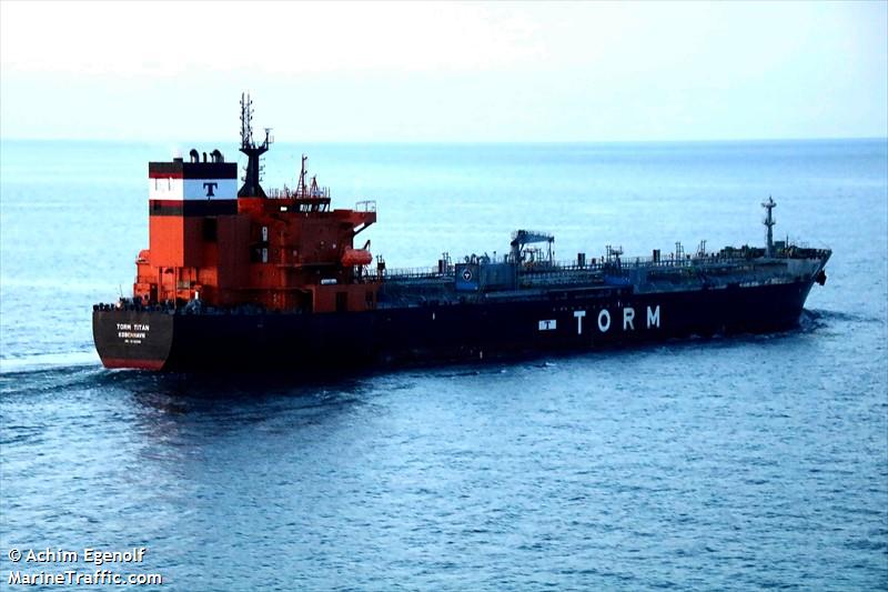 torm titan (Chemical/Oil Products Tanker) - IMO 9712319, MMSI 219351000, Call Sign OYRP2 under the flag of Denmark
