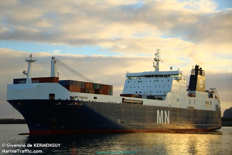 mn tangara (Ro-Ro Cargo Ship) - IMO 9642409, MMSI 228027800, Call Sign FIEH under the flag of France