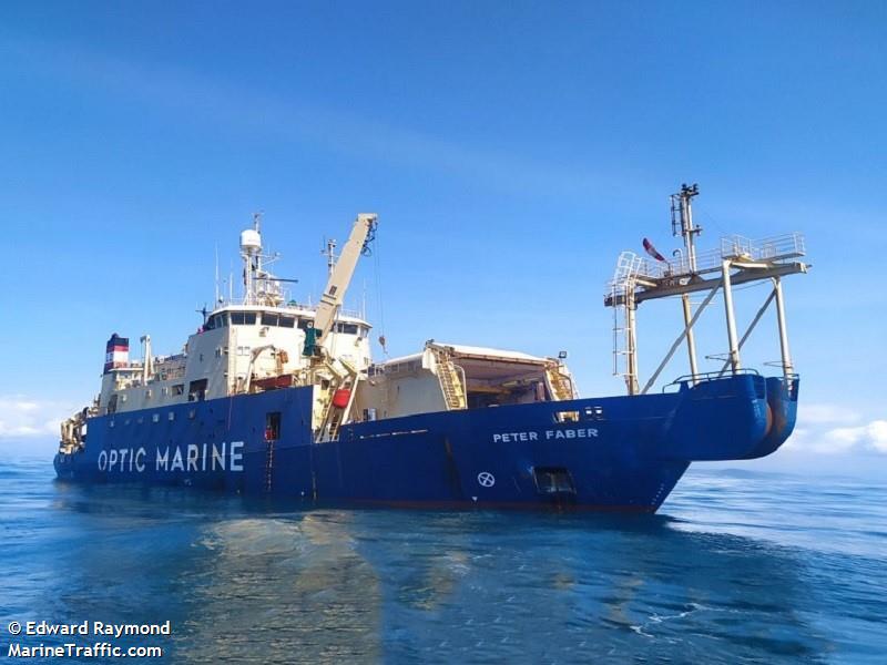 peter faber (Cable Layer) - IMO 8027781, MMSI 228308600, Call Sign FLEV under the flag of France