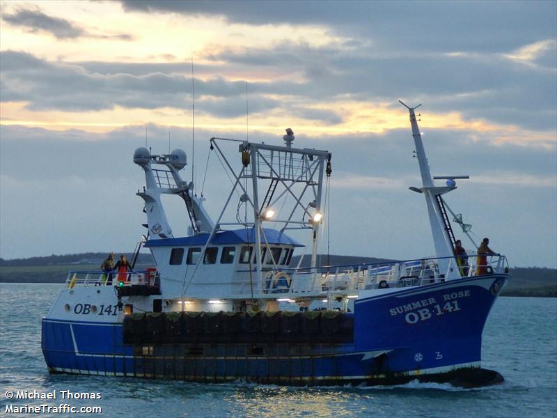 summer rose ob141 (Fishing vessel) - IMO , MMSI 232014949, Call Sign MCXO4 under the flag of United Kingdom (UK)