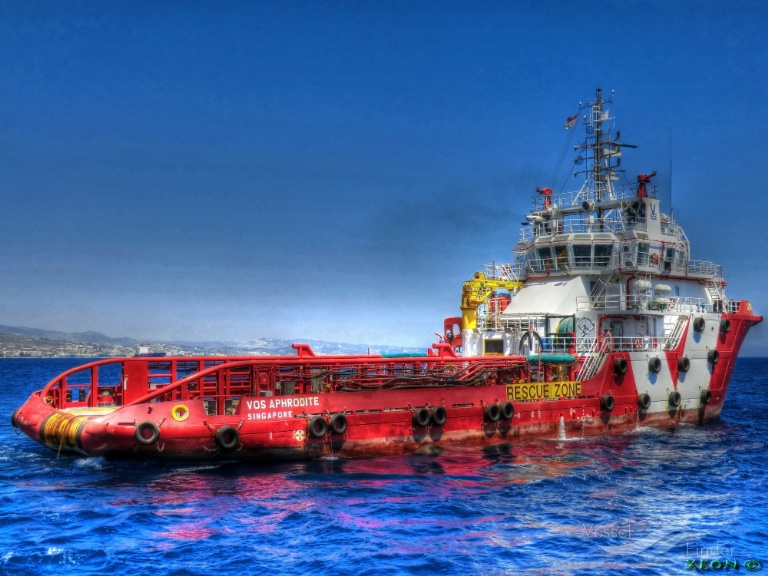 vos aphrodite (Offshore Tug/Supply Ship) - IMO 9552173, MMSI 236653000, Call Sign ZDOA9 under the flag of Gibraltar