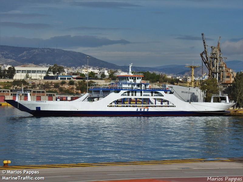 thassos iii (Passenger/Ro-Ro Cargo Ship) - IMO 8734413, MMSI 239371500, Call Sign SVA2112 under the flag of Greece