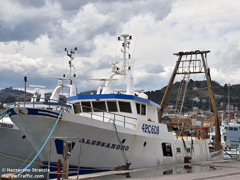 alessandro (Fishing vessel) - IMO , MMSI 247143070, Call Sign IMXJ under the flag of Italy