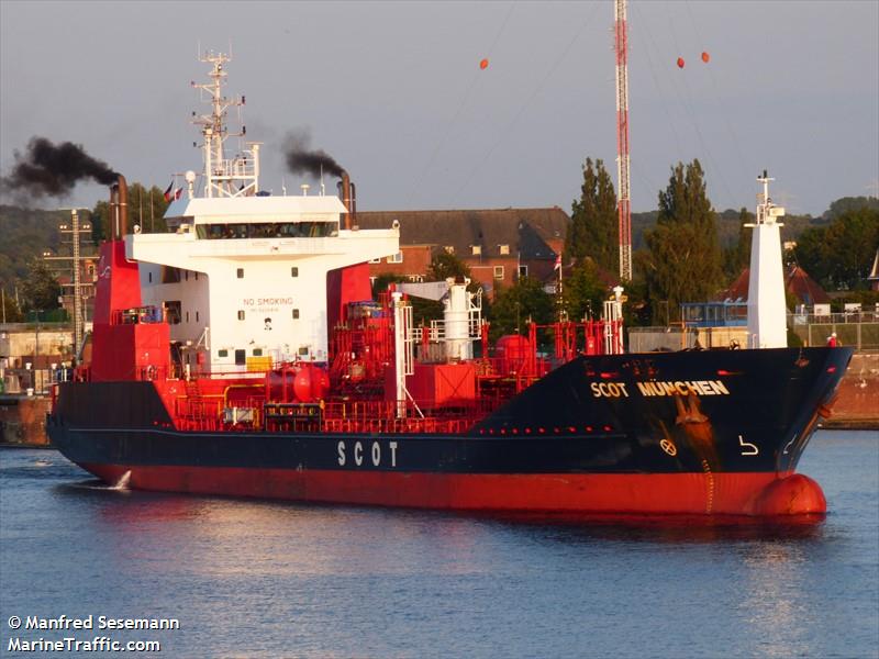 scot munchen (Chemical/Oil Products Tanker) - IMO 9255816, MMSI 249068000, Call Sign 9HA4098 under the flag of Malta