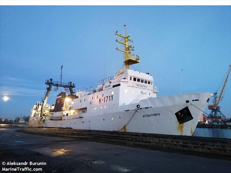 atlantniro (Fishing Vessel) - IMO 8607050, MMSI 273244100, Call Sign UHOB under the flag of Russia