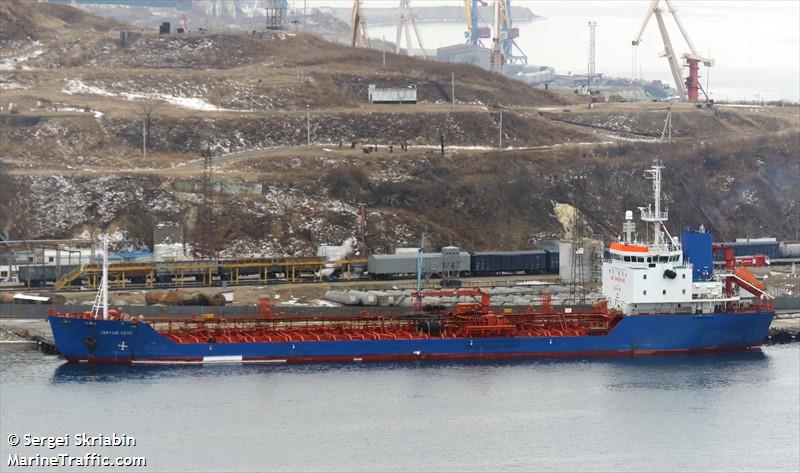 svyatoy petr (Chemical/Oil Products Tanker) - IMO 9035838, MMSI 273356270, Call Sign UBSI6 under the flag of Russia
