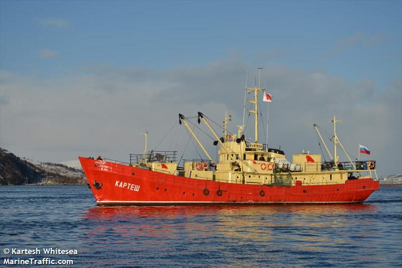 kartesh (Research Vessel) - IMO 7427051, MMSI 273423940, Call Sign UBXJ under the flag of Russia