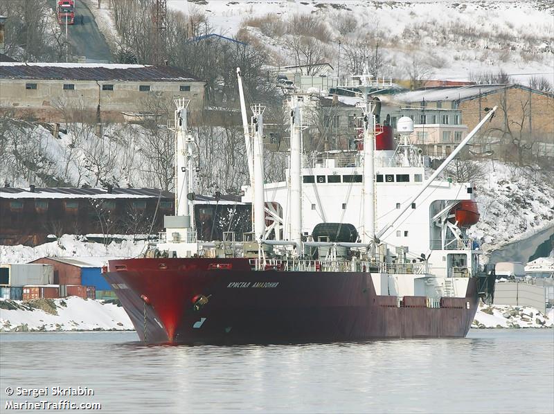 crystal amazonia (Refrigerated Cargo Ship) - IMO 9061904, MMSI 273433140, Call Sign UBRR7 under the flag of Russia
