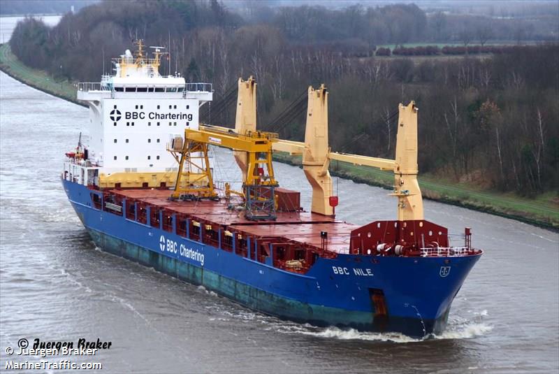 bbc nile (General Cargo Ship) - IMO 9571375, MMSI 305682000, Call Sign V2FI3 under the flag of Antigua & Barbuda