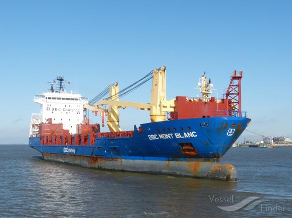 bbc mont blanc (General Cargo Ship) - IMO 9508433, MMSI 305792000, Call Sign V2FT6 under the flag of Antigua & Barbuda