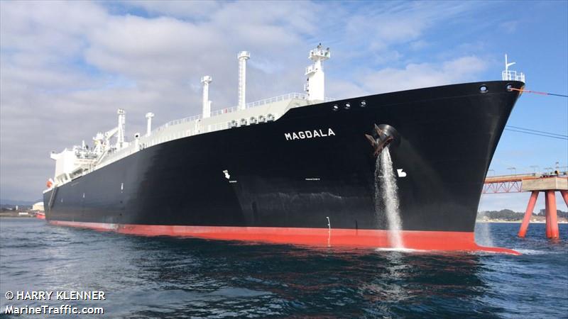 magdala (LNG Tanker) - IMO 9770921, MMSI 311000476, Call Sign C6CH8 under the flag of Bahamas