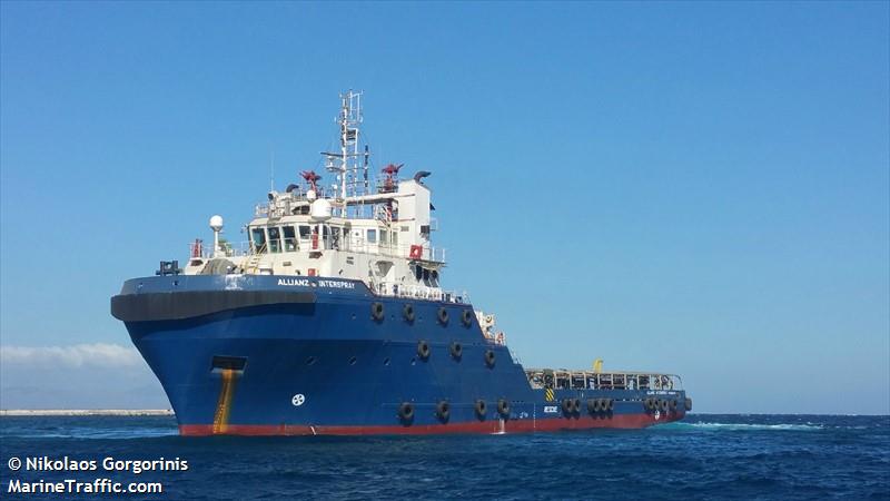 allianz interspray (Offshore Tug/Supply Ship) - IMO 9533385, MMSI 325998000, Call Sign J7AJ3 under the flag of Dominica