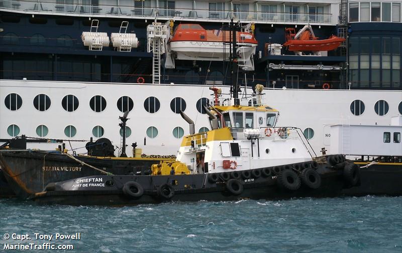 chieftan (Tug) - IMO 9429522, MMSI 347001900, Call Sign FNSB under the flag of Martinique