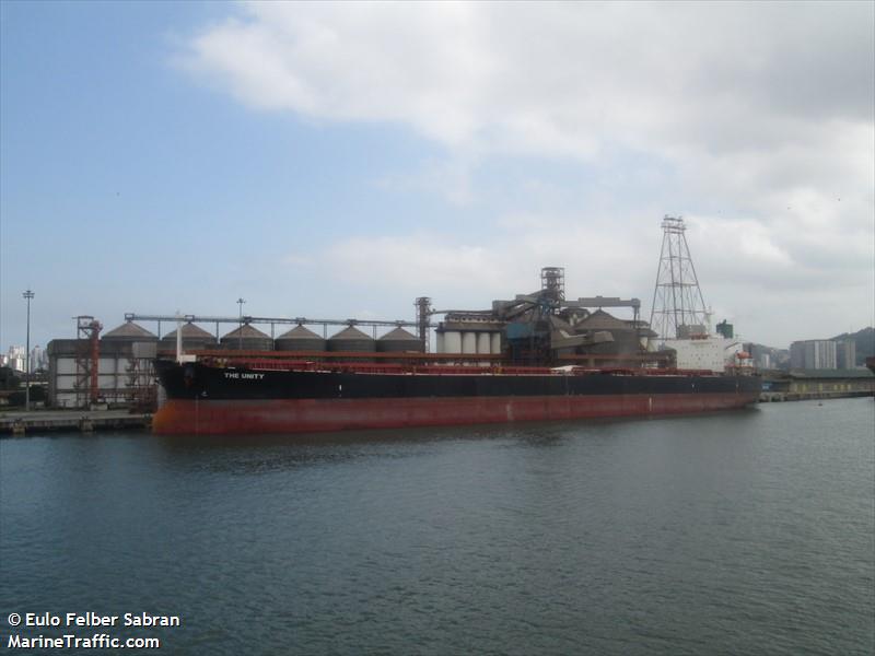 the unity (Bulk Carrier) - IMO 9301043, MMSI 351935000, Call Sign HO5602 under the flag of Panama