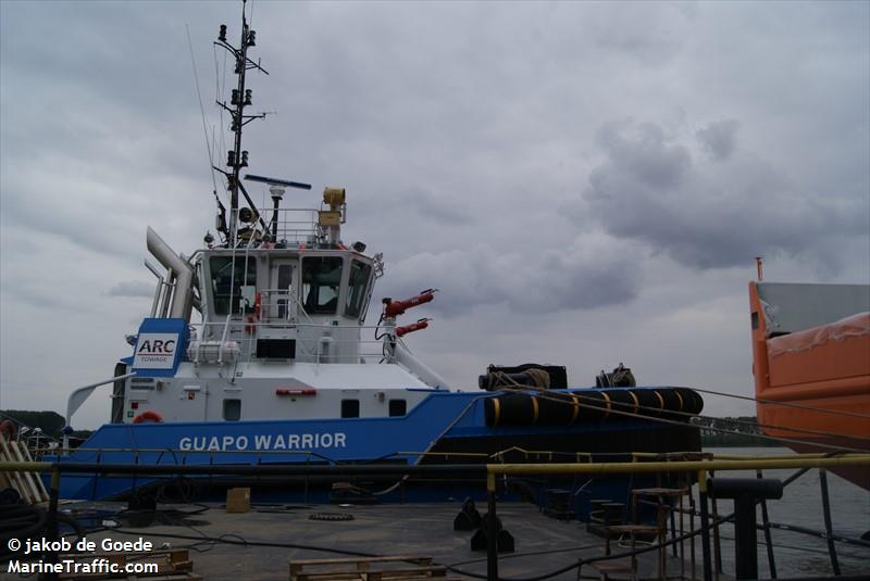 guapo warrior (Tug) - IMO 9705213, MMSI 362164000, Call Sign 9YLV under the flag of Trinidad & Tobago