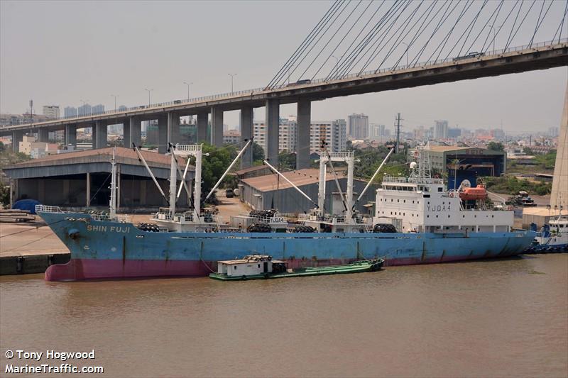 shin fuji (Refrigerated Cargo Ship) - IMO 9140281, MMSI 374906000, Call Sign HPEF under the flag of Panama