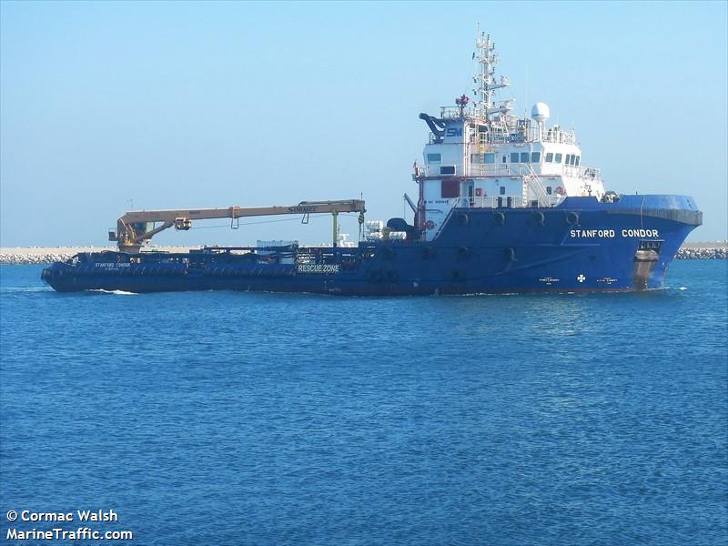 stanford condor (Offshore Tug/Supply Ship) - IMO 9589841, MMSI 377042000, Call Sign J8B4375 under the flag of St Vincent & Grenadines