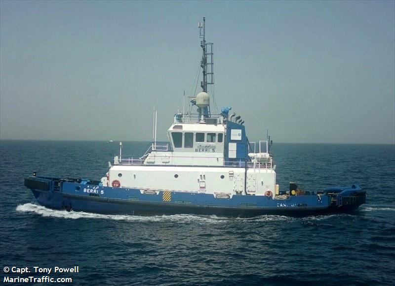 berri 5 (Tug) - IMO 9079339, MMSI 403702710, Call Sign HZG5856 under the flag of Saudi Arabia