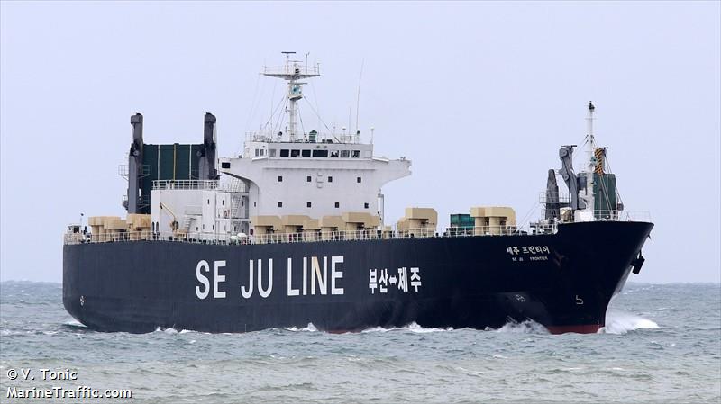 seju frontier (Ro-Ro Cargo Ship) - IMO 8701648, MMSI 441092000, Call Sign 017035 under the flag of Korea